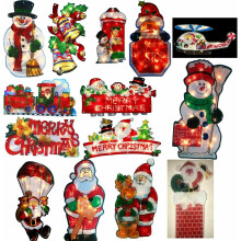 (Snowman Letter Box ) Christmas Pre lit 20 LED Window Decoration Light