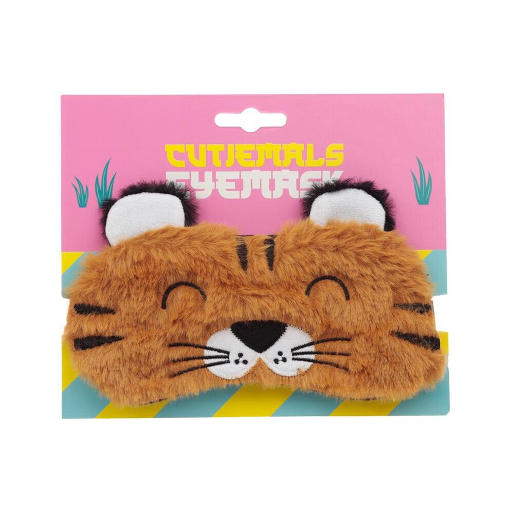 Puckator Fun Eye Mask - Plush Adoramals Tiger