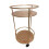 Small Round Bar Cart/Drinks Trolley – Rose Gold 6