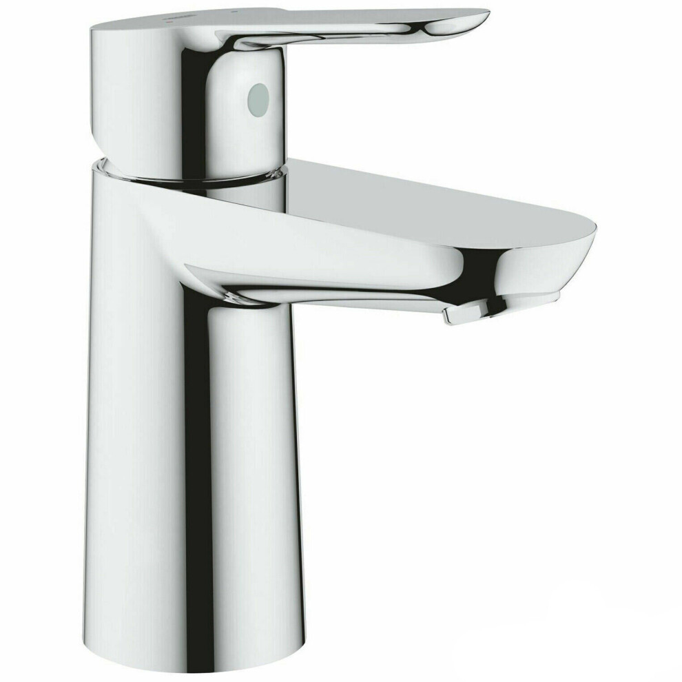 GROHE 23330 BauEdge Monobloc Single Lever Basin Mixer, No Waste, Chrome 23330000