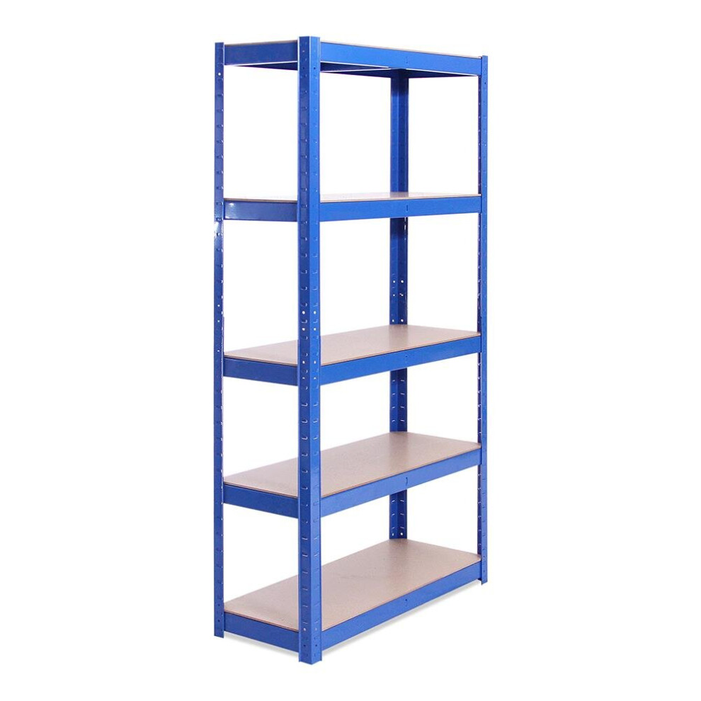 150 x 70 x 30cm Blue 5 Tier Boltless Shelving Unit (175kg Load Weight Per Tier)