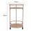 Small Round Bar Cart/Drinks Trolley – Rose Gold 3