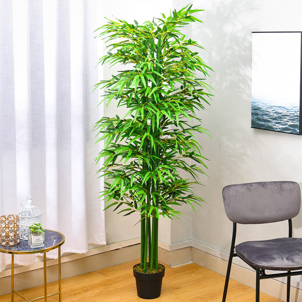 Artificial Bamboo Tree Artificial Tree Fake Decorative Plants, 180cm