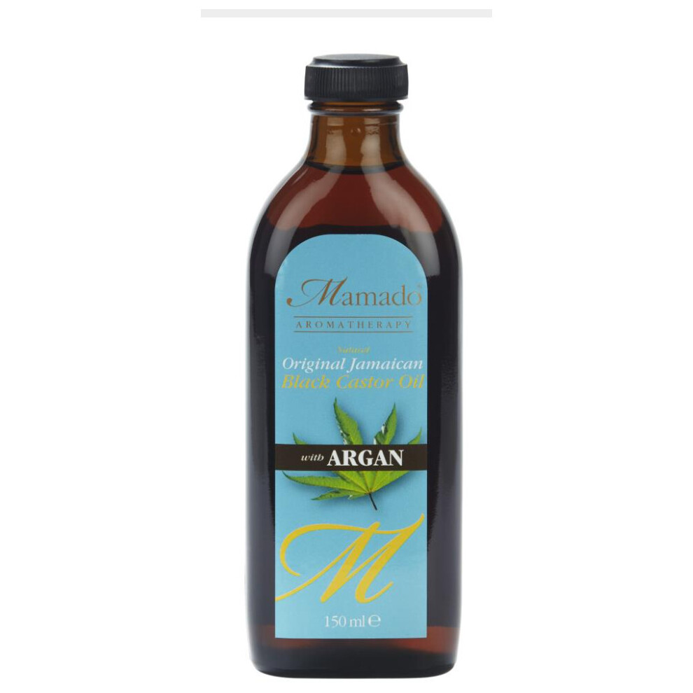 Mamado Black Natural Original Jamaican Castor Oil With Argan