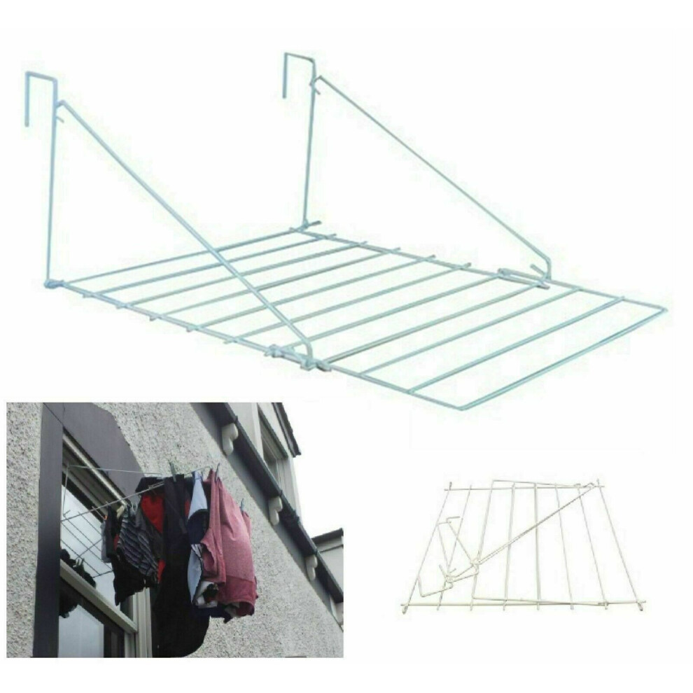 Caprican Laundry Towel Rail 7M Over The Door Clothes Airer Caravan Folding Rack