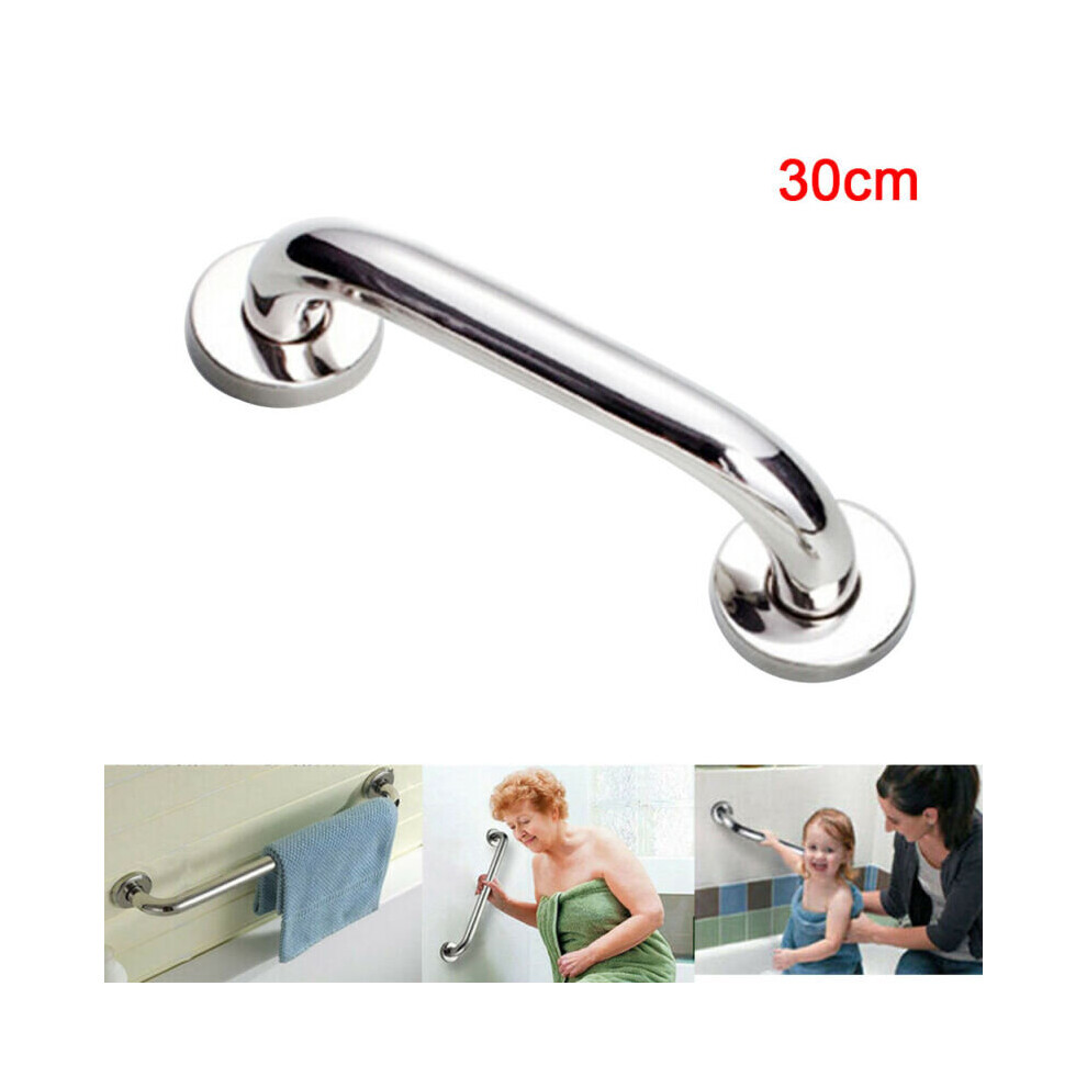 30cm Heavy Duty Chrome Bathroom handrail Disability Rail Grab Safet