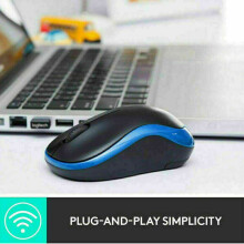 Logitech M186 Wireless Mouse 2.4 GHz with USB Mini Receiver