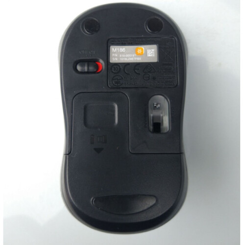 Logitech Logitech M186 Wireless Mouse 2.4 GHz with USB Mini Receiver 2