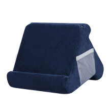 (Royal blue) Multi-Angle Laptop Holder Tablet Bed Soft Sponge Pillow Stand Cushion for Ipad Phone