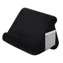 (Black) Multi-Angle Laptop Holder Tablet Bed Soft Sponge Pillow Stand Cushion for Ipad Phone
