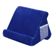 (Sky blue) Multi-Angle Laptop Holder Tablet Bed Soft Sponge Pillow Stand Cushion for Ipad Phone