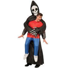 (Adult Black  Azrael) Inflatable ET Costume