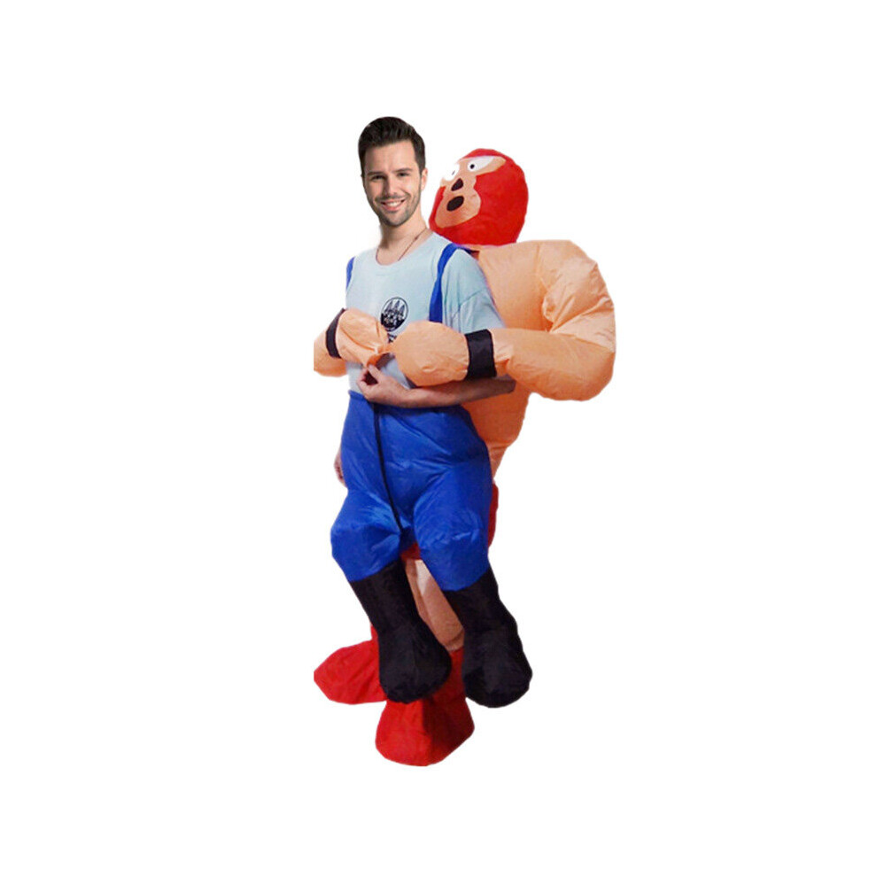 (Adult Beige Wrestler) Inflatable Et Costume Multicoloured