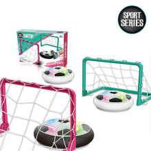 Hover Soccer Ball Set Kids Toys  2 Goals Football Disk Toy LED Light