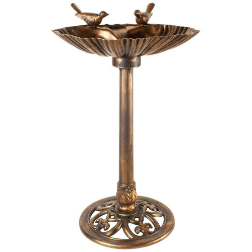Kingfisher Kingfisher Traditional Bronze Effect Garden Bird Bath