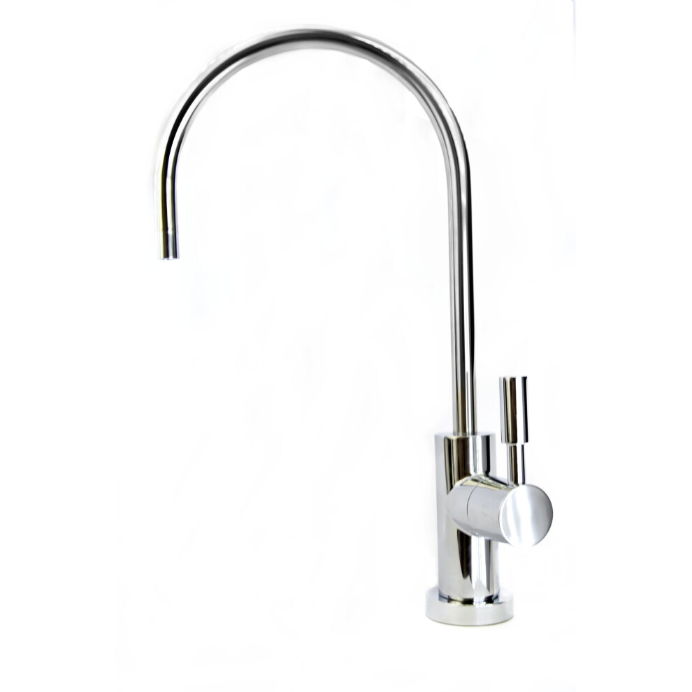 Swan Neck Chrome RO & Water Filter Tap by Finerfilters