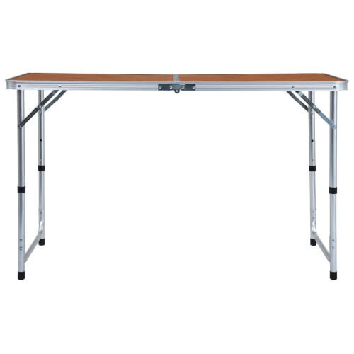 vidaXL foldbart campingbord, aluminium, 120x60 cm 2