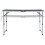 vidaXL foldbart campingbord grå aluminium 120 x 60 cm 2