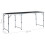 vidaXL foldbart campingbord grå aluminium 180 x 60 cm 9