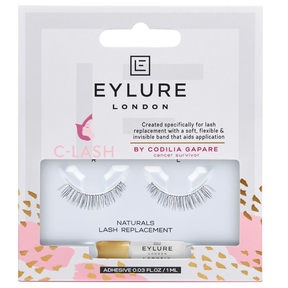Eylure False Lashes C - Lash with Self Adhesive Band - Glue Included