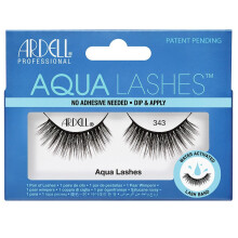 Pestañas postizas - Ardell - Aqua Lashes 343 - Negro - Aplicación sin pegamento - Activadas por agua