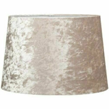 (Beige ) Dual Purpose Crushed Velvet Shade 11"