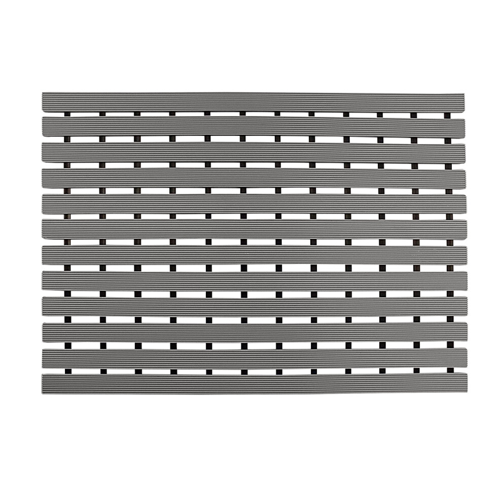 (Grey) Oseasons Non-Slip Slatted Shower Mat