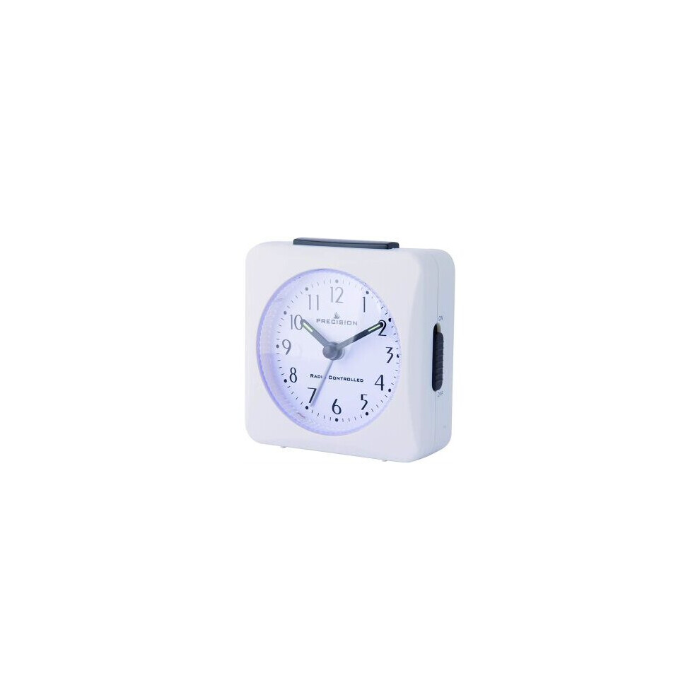 Precision Radio Controlled Analogue Table Crescendo Alarm Clock White