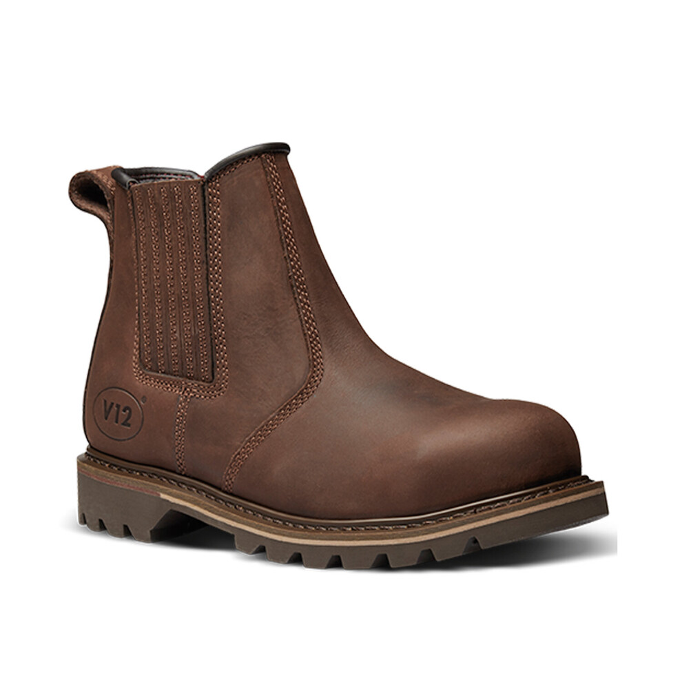 (10) V12 Rawhide Safety Dealer Work Boots Brown (Sizes 6-13) 5055327300222