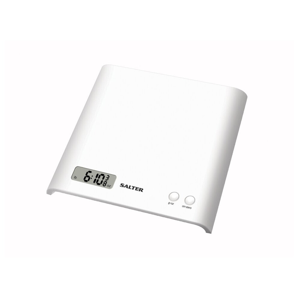 Salter Arc Electronic Kitchen Scale White 1066WHDR
