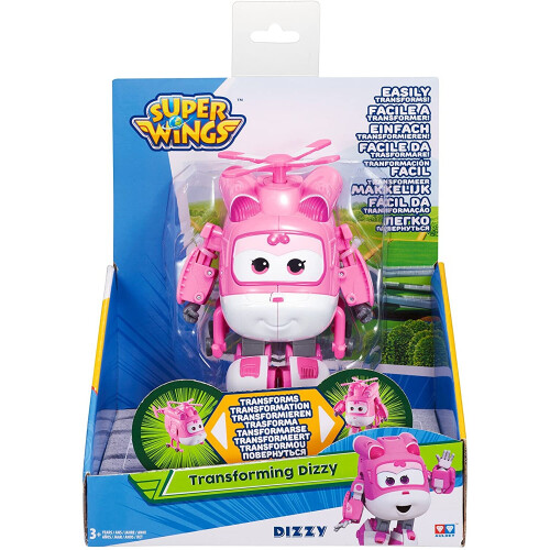 super wings Super Wings Transforming Vehicle Series 1 Dizzy Plane Bot 5" Figure Plastic 1