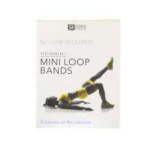 Sports Research, Sweet Sweat, Mini Loop-Bänder, 5 Loop-Bänder