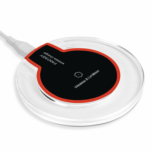 (Black) Qi Wireless Charging Pad Charger For Android Samsung S8 S9 S10