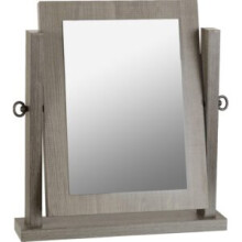 Lisbon Dressing Table Mirror Black Wood Grain