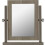 Seconique Lisbon Dressing Table Mirror Black Wood Grain 3