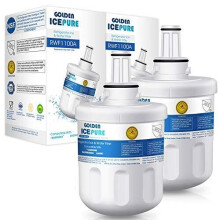 GOLDEN ICEPURE Water Filter Replacement for Samsung Aqua Pure Plus - 2-Pack (DA29-00003G/F/B/A, DA97-06317A, RFC1100A)