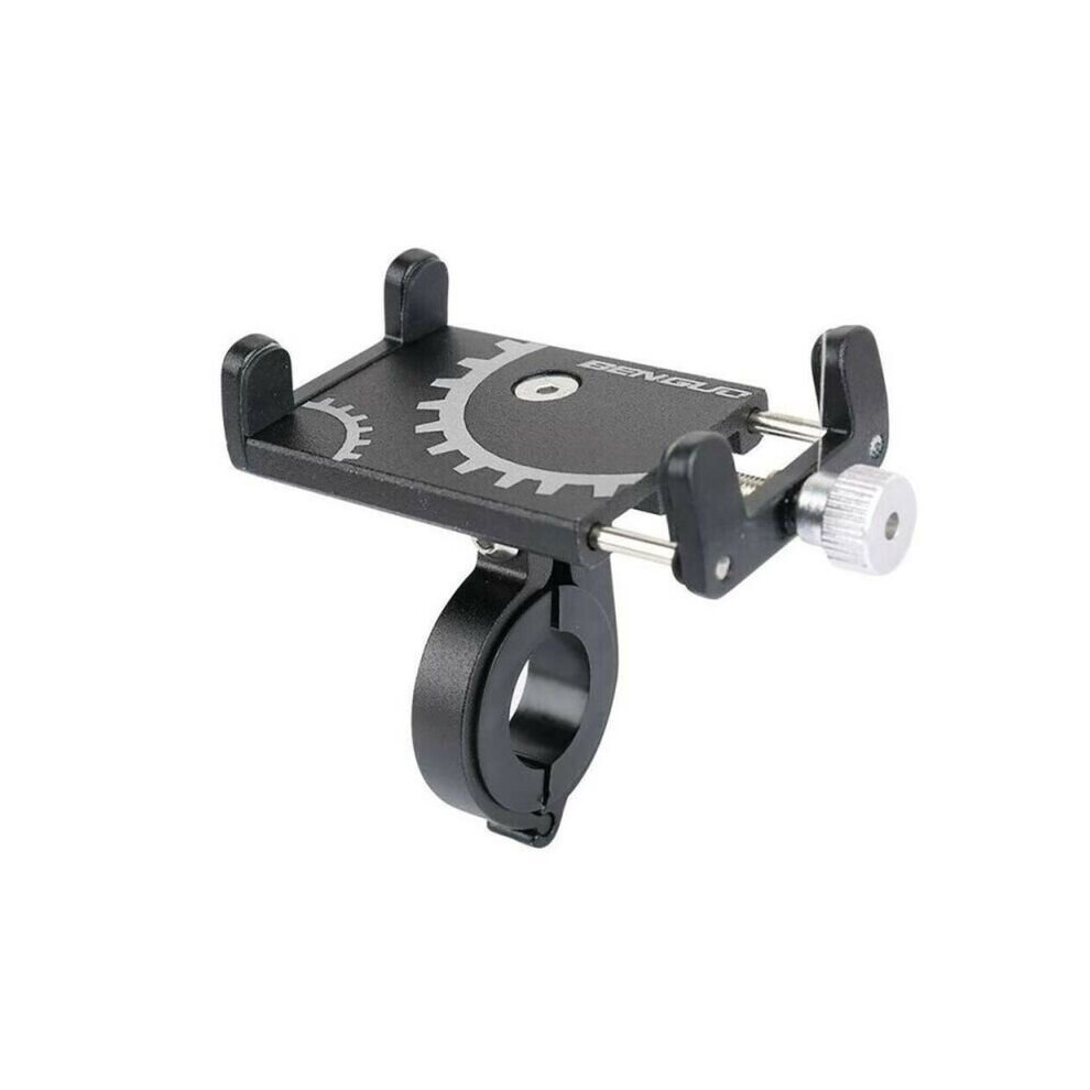 (Black) 360 Mobile Phone Holder Handlebar Support Mount Bracket For Motorbike Bicycle Black 683546192431