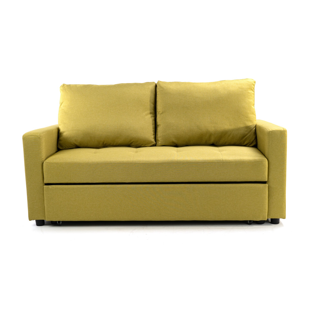 (Lime) Stylish and Comfortable 2 Seater Sofa Bed