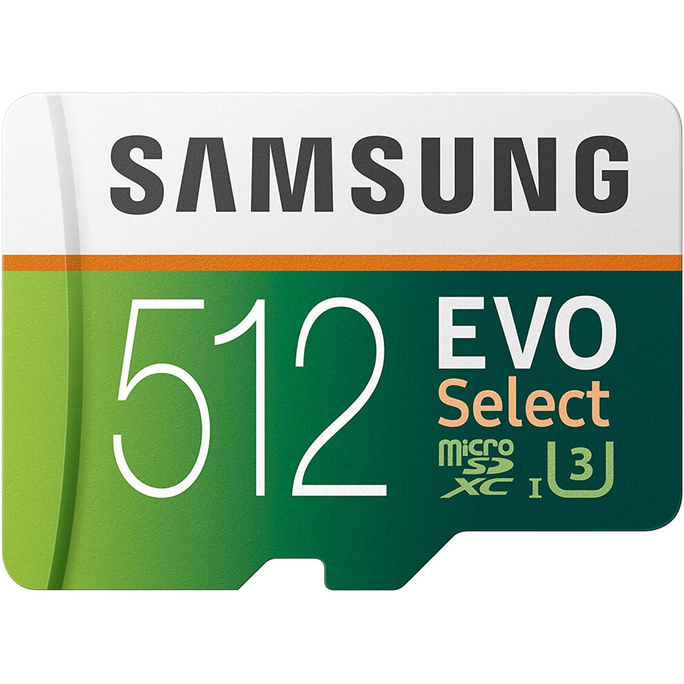 Samsung EVO Select 512GB microSDXC UHS-I U3 Memory Card