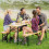 3pc Folding Garden Picnic Table Set 7
