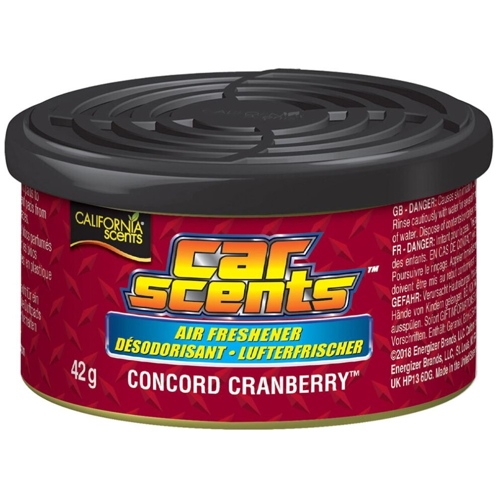 California Scents Concord Cranberry Car Air Freshener - Single Can