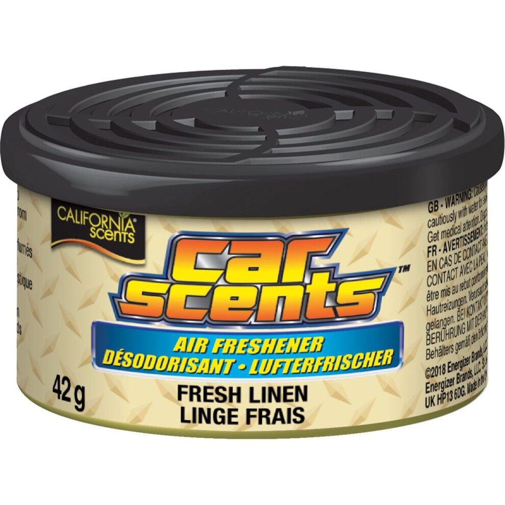 California Scents Fresh Linen Car Air Freshener - Single Can