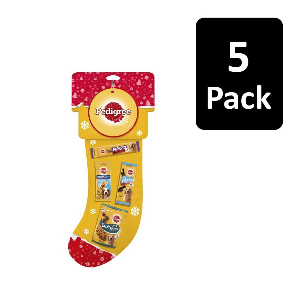 5 x Pedigree Christmas Stocking Dog Treats