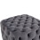 Living And Home Square Velvet Upholstered Buttoned Stool 8