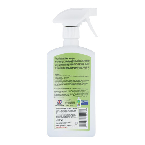Nilco Nilco Antibacterial Cleaner and Sanitiser Multi-Surface Spray - 500ml 6 Pack 1