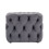 Living And Home Square Velvet Upholstered Buttoned Stool 6