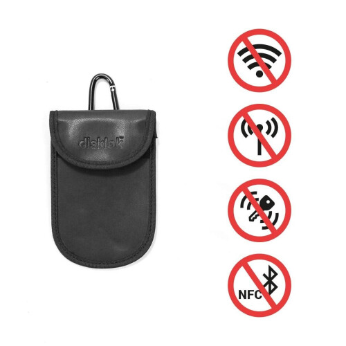 Disklok Signal blocking Faraday Wallet - 14cm