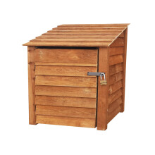 (4ft, Rustic Brown) Wooden Tool Store - Standard Roof (L-119cm, H-126cm / 180cm, W-81cm)