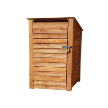 (6ft, Rustic Brown) Wooden Tool Store - Reversed Roof (L-119cm, H-126cm / 180cm, W-81cm)