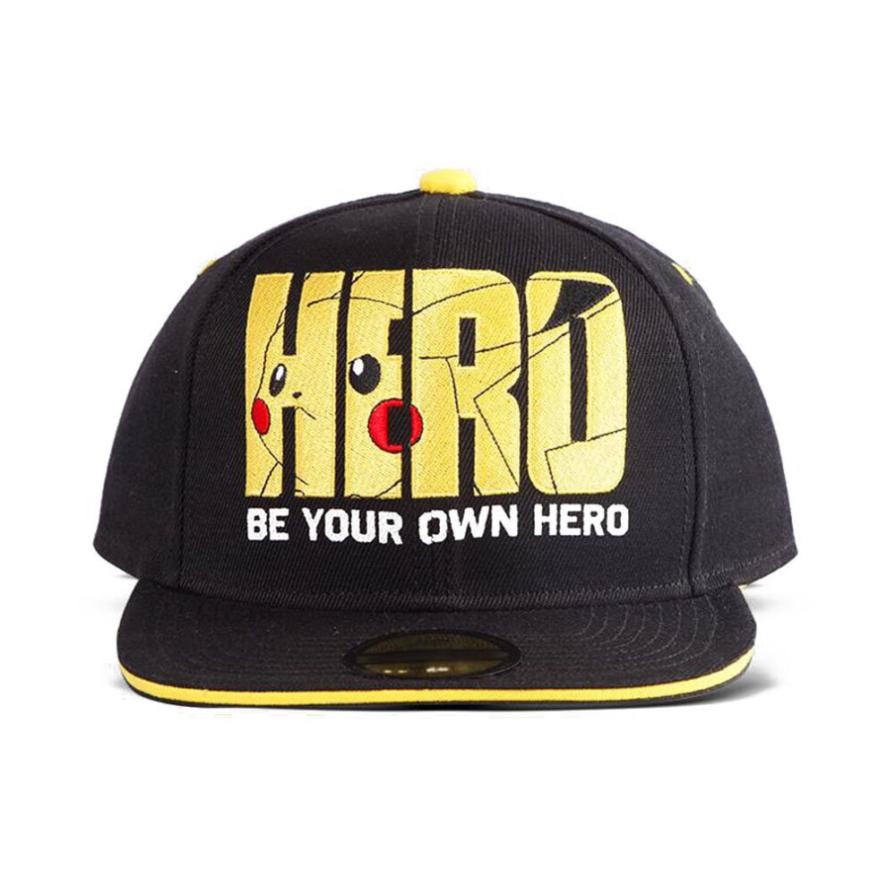 Pokémon Pokemon Pikachu Olympics Hero Snapback Baseball Cap Black